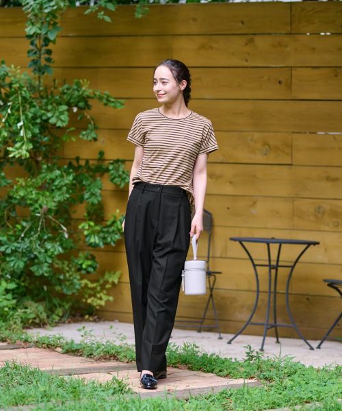 CARA O CRUZ / キャラ・オ・クルス その他パンツ | 後ろウエストゴムタックパンツ | 詳細4