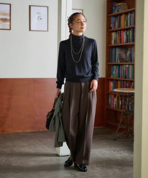 CARA O CRUZ / キャラ・オ・クルス その他パンツ | 後ろウエストゴムタックパンツ | 詳細9