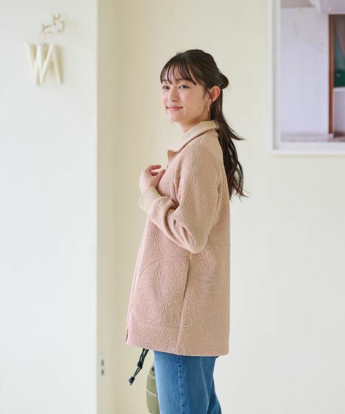 CARA O CRUZ / キャラ・オ・クルス カーディガン・ボレロ | ジャカード ジップアップハオリ【産地ナブル】 | 詳細16