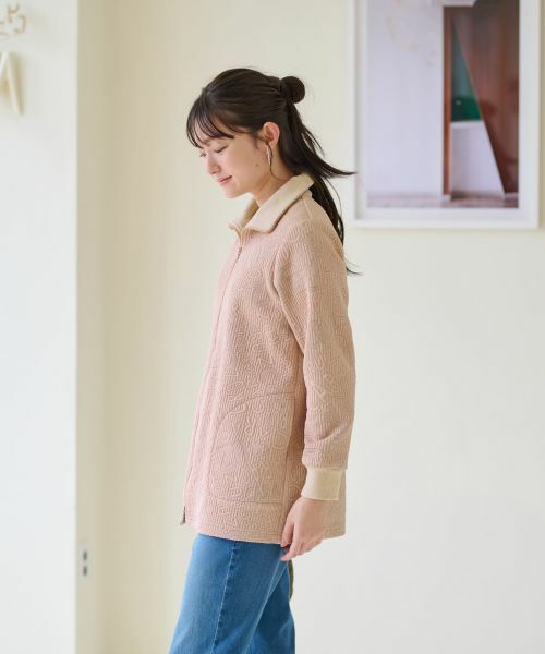 CARA O CRUZ / キャラ・オ・クルス カーディガン・ボレロ | ジャカード ジップアップハオリ【産地ナブル】 | 詳細17