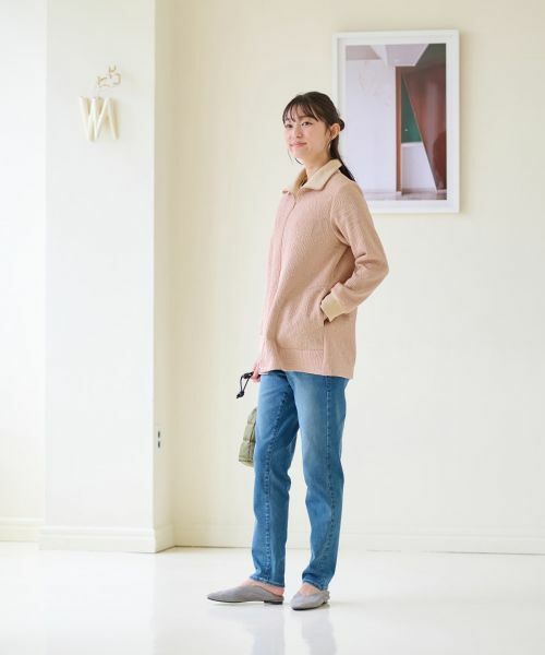 CARA O CRUZ / キャラ・オ・クルス カーディガン・ボレロ | ジャカード ジップアップハオリ【産地ナブル】 | 詳細19