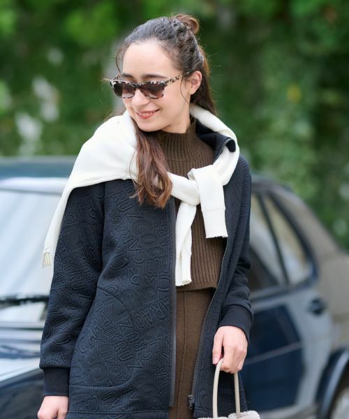 CARA O CRUZ / キャラ・オ・クルス カーディガン・ボレロ | ジャカード ジップアップハオリ【産地ナブル】 | 詳細2