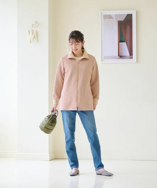 CARA O CRUZ / キャラ・オ・クルス カーディガン・ボレロ | ジャカード ジップアップハオリ【産地ナブル】 | 詳細22