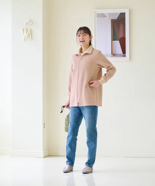 CARA O CRUZ / キャラ・オ・クルス カーディガン・ボレロ | ジャカード ジップアップハオリ【産地ナブル】 | 詳細23