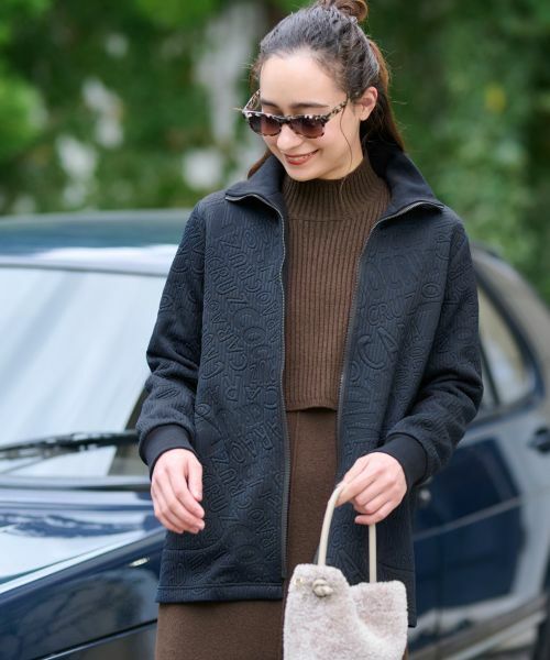 CARA O CRUZ / キャラ・オ・クルス カーディガン・ボレロ | ジャカード ジップアップハオリ【産地ナブル】 | 詳細4