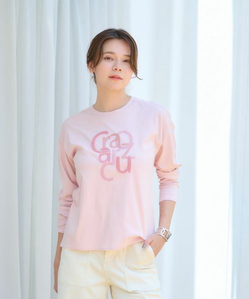 CARA O CRUZ / キャラ・オ・クルス カットソー | 洗える スパンコール刺繍ロゴTシャツ | 詳細16