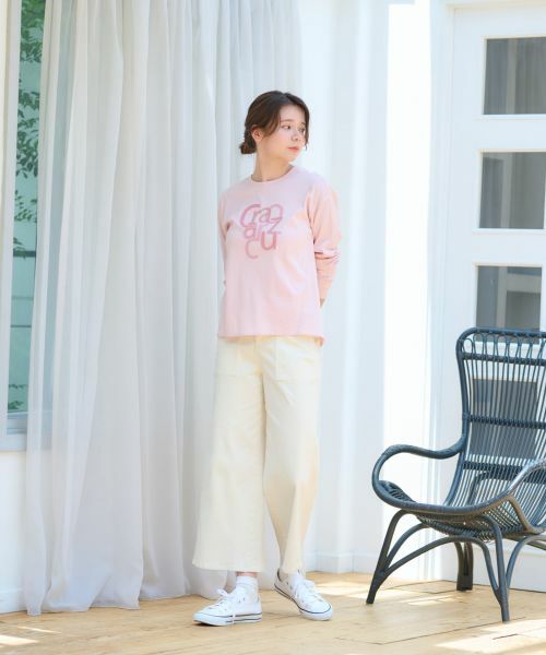 CARA O CRUZ / キャラ・オ・クルス カットソー | 洗える スパンコール刺繍ロゴTシャツ | 詳細20