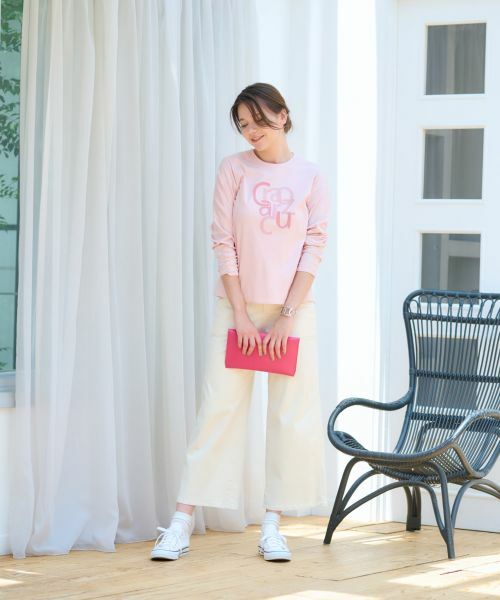 CARA O CRUZ / キャラ・オ・クルス カットソー | 洗える スパンコール刺繍ロゴTシャツ | 詳細22