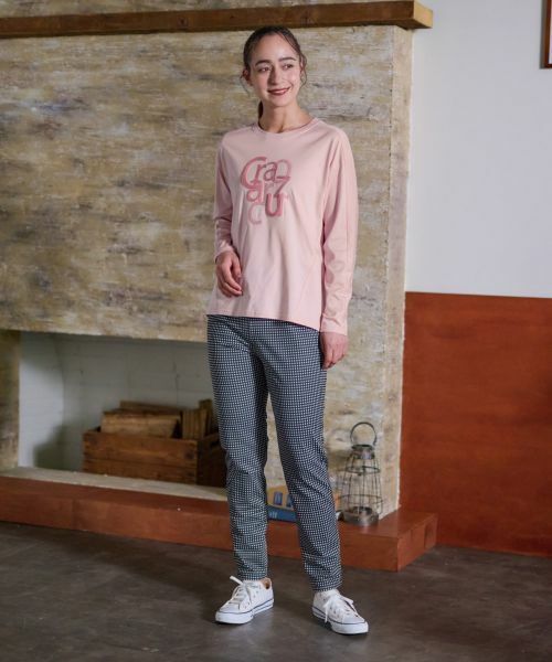 CARA O CRUZ / キャラ・オ・クルス カットソー | 洗える スパンコール刺繍ロゴTシャツ | 詳細6