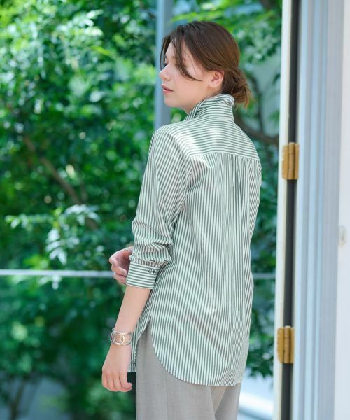 CARA O CRUZ / キャラ・オ・クルス シャツ・ブラウス | 洗える タイ付きストライプシャツ【CoC by CARA O CRUZ】 | 詳細24