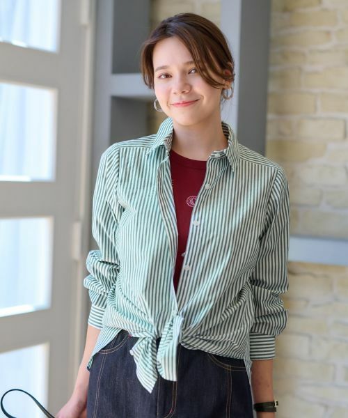 CARA O CRUZ / キャラ・オ・クルス シャツ・ブラウス | 洗える タイ付きストライプシャツ【CoC by CARA O CRUZ】 | 詳細27