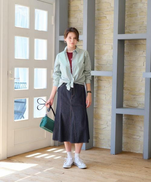 CARA O CRUZ / キャラ・オ・クルス シャツ・ブラウス | 洗える タイ付きストライプシャツ【CoC by CARA O CRUZ】 | 詳細28