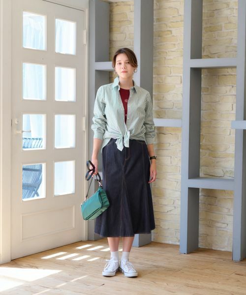 CARA O CRUZ / キャラ・オ・クルス シャツ・ブラウス | 洗える タイ付きストライプシャツ【CoC by CARA O CRUZ】 | 詳細29