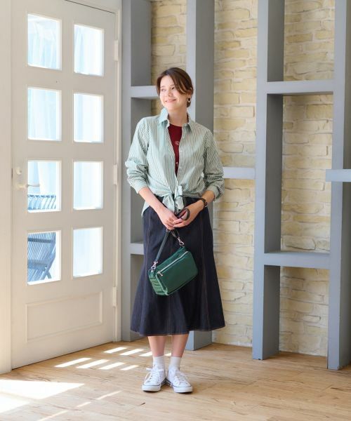 CARA O CRUZ / キャラ・オ・クルス シャツ・ブラウス | 洗える タイ付きストライプシャツ【CoC by CARA O CRUZ】 | 詳細30