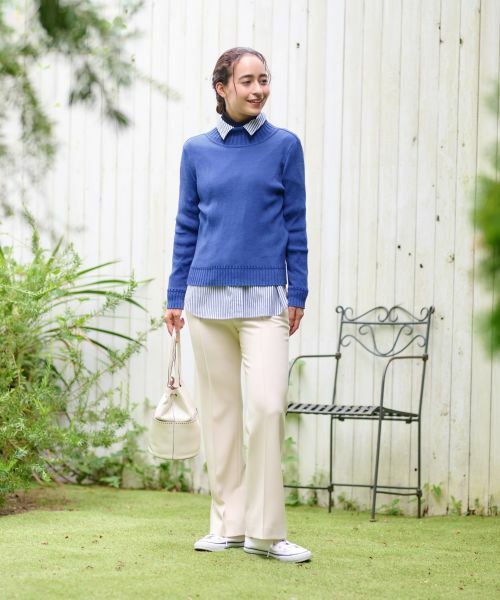 CARA O CRUZ / キャラ・オ・クルス シャツ・ブラウス | 洗える タイ付きストライプシャツ【CoC by CARA O CRUZ】 | 詳細9