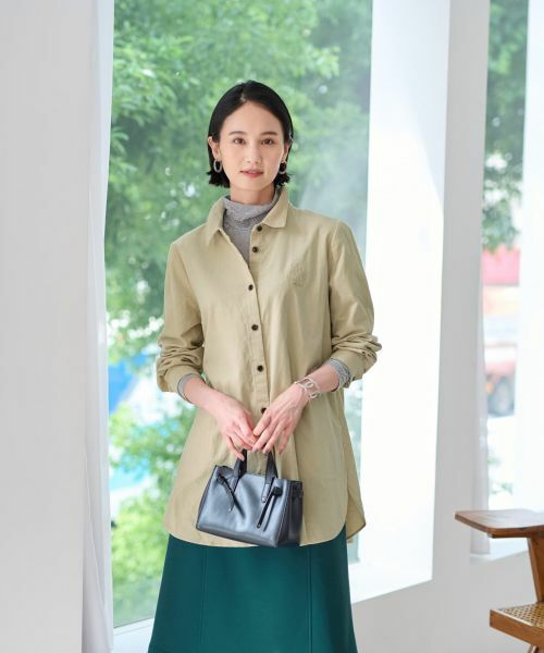 CARA O CRUZ / キャラ・オ・クルス シャツ・ブラウス | 洗えるコーデュロイのチュニックシャツ | 詳細17