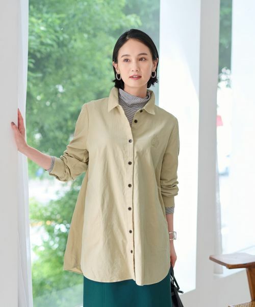 CARA O CRUZ / キャラ・オ・クルス シャツ・ブラウス | 洗えるコーデュロイのチュニックシャツ | 詳細18