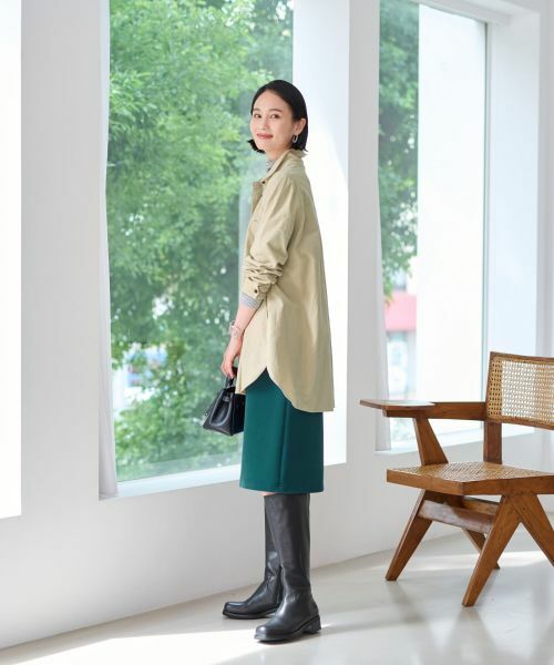 CARA O CRUZ / キャラ・オ・クルス シャツ・ブラウス | 洗えるコーデュロイのチュニックシャツ | 詳細23