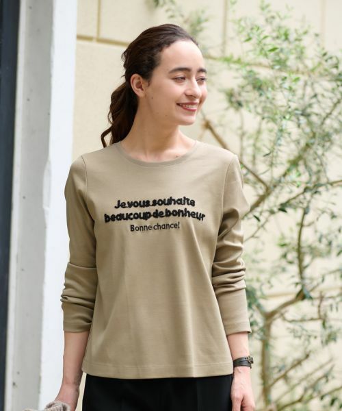 CARA O CRUZ / キャラ・オ・クルス カットソー | 洗える ロゴTシャツ【CoC by CARA O CRUZ】 | 詳細1