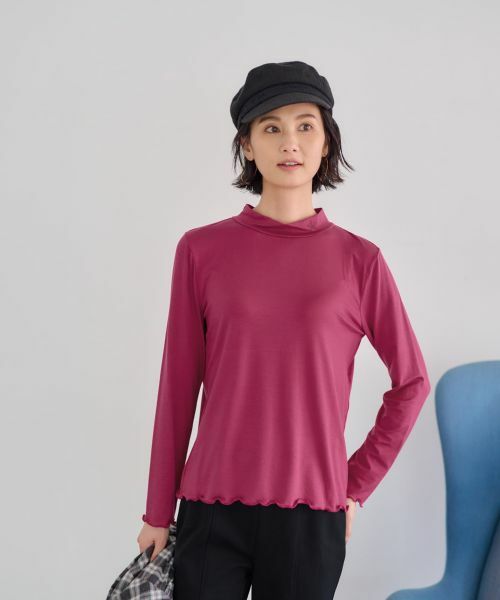 CARA O CRUZ / キャラ・オ・クルス カットソー | 洗えるハイネックカットソー【CoC by CARA O CRUZ】 | 詳細2