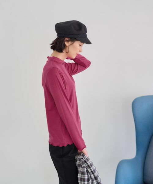 CARA O CRUZ / キャラ・オ・クルス カットソー | 洗えるハイネックカットソー【CoC by CARA O CRUZ】 | 詳細3