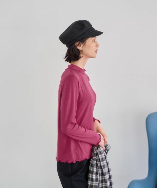 CARA O CRUZ / キャラ・オ・クルス カットソー | 洗えるハイネックカットソー【CoC by CARA O CRUZ】 | 詳細4