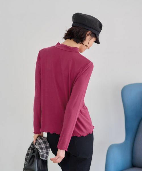 CARA O CRUZ / キャラ・オ・クルス カットソー | 洗えるハイネックカットソー【CoC by CARA O CRUZ】 | 詳細5
