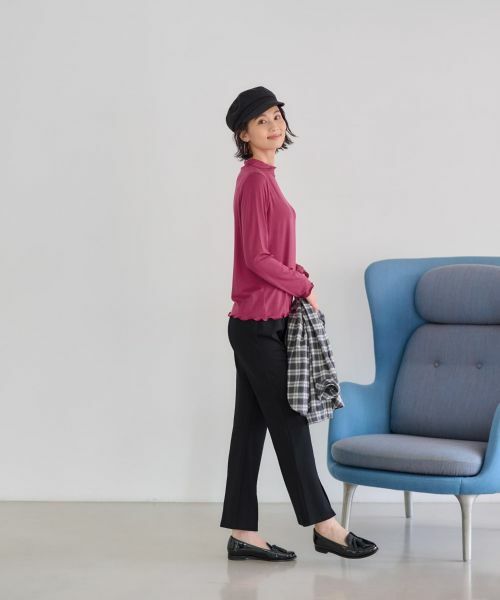 CARA O CRUZ / キャラ・オ・クルス カットソー | 洗えるハイネックカットソー【CoC by CARA O CRUZ】 | 詳細8