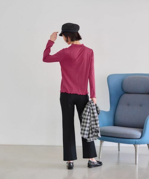 CARA O CRUZ / キャラ・オ・クルス カットソー | 洗えるハイネックカットソー【CoC by CARA O CRUZ】 | 詳細9