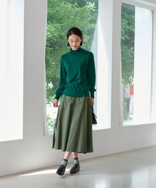 CARA O CRUZ / キャラ・オ・クルス ミニ・ひざ丈スカート | 洗えるロングフレアスカート【CoC by CARA O CRUZ】 | 詳細12