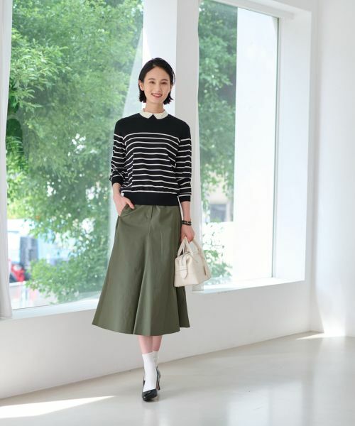 CARA O CRUZ / キャラ・オ・クルス ミニ・ひざ丈スカート | 洗えるロングフレアスカート【CoC by CARA O CRUZ】 | 詳細17