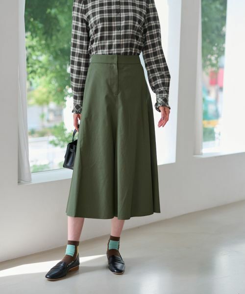 CARA O CRUZ / キャラ・オ・クルス ミニ・ひざ丈スカート | 洗えるロングフレアスカート【CoC by CARA O CRUZ】 | 詳細2