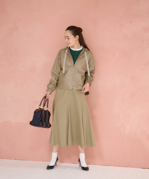 CARA O CRUZ / キャラ・オ・クルス ミニ・ひざ丈スカート | 洗えるロングフレアスカート【CoC by CARA O CRUZ】 | 詳細21