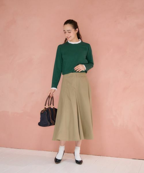 CARA O CRUZ / キャラ・オ・クルス ミニ・ひざ丈スカート | 洗えるロングフレアスカート【CoC by CARA O CRUZ】 | 詳細26