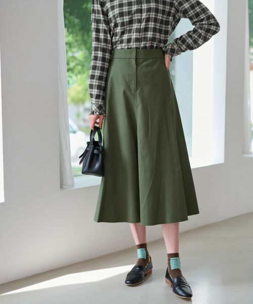 CARA O CRUZ / キャラ・オ・クルス ミニ・ひざ丈スカート | 洗えるロングフレアスカート【CoC by CARA O CRUZ】 | 詳細3