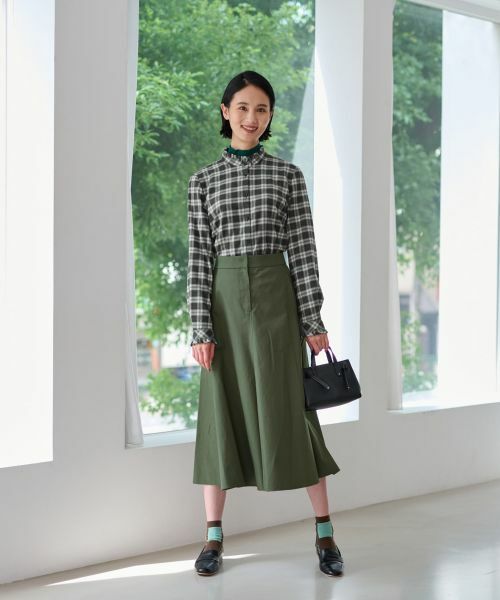 CARA O CRUZ / キャラ・オ・クルス ミニ・ひざ丈スカート | 洗えるロングフレアスカート【CoC by CARA O CRUZ】 | 詳細5