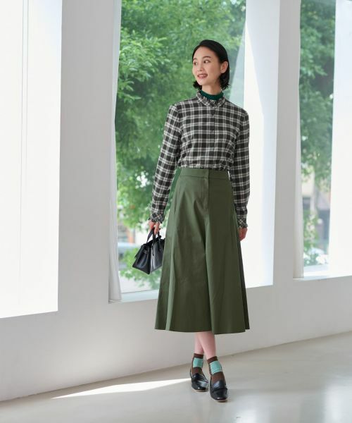 CARA O CRUZ / キャラ・オ・クルス ミニ・ひざ丈スカート | 洗えるロングフレアスカート【CoC by CARA O CRUZ】 | 詳細6