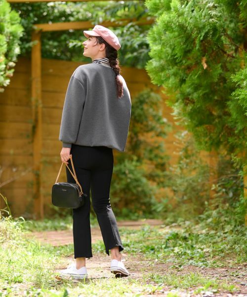 CARA O CRUZ / キャラ・オ・クルス その他パンツ | 洗える前裾スリットパンツ【CoC by CARA O CRUZ】 | 詳細10