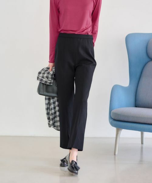 CARA O CRUZ / キャラ・オ・クルス その他パンツ | 洗える前裾スリットパンツ【CoC by CARA O CRUZ】 | 詳細12