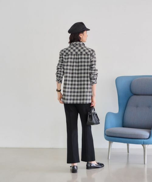 CARA O CRUZ / キャラ・オ・クルス その他パンツ | 洗える前裾スリットパンツ【CoC by CARA O CRUZ】 | 詳細13