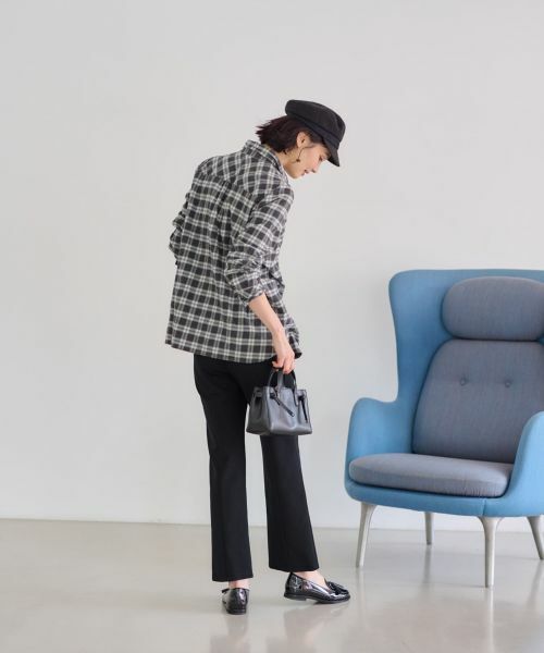 CARA O CRUZ / キャラ・オ・クルス その他パンツ | 洗える前裾スリットパンツ【CoC by CARA O CRUZ】 | 詳細14