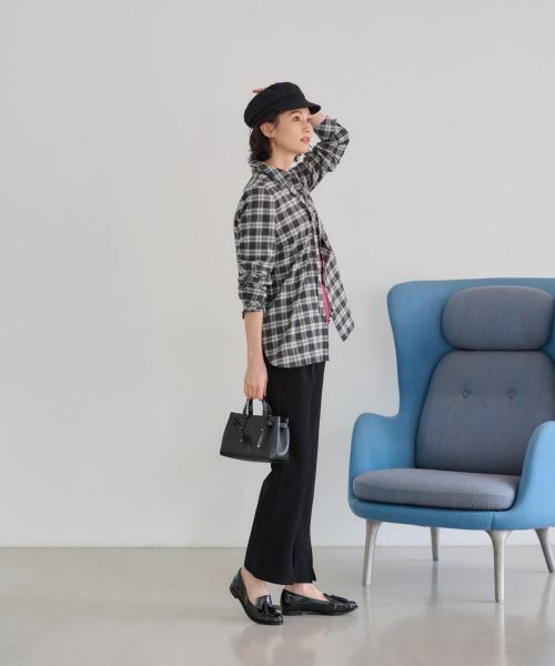 CARA O CRUZ / キャラ・オ・クルス その他パンツ | 洗える前裾スリットパンツ【CoC by CARA O CRUZ】 | 詳細20