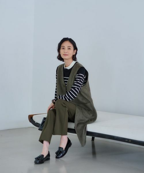 CARA O CRUZ / キャラ・オ・クルス その他パンツ | 洗える前裾スリットパンツ【CoC by CARA O CRUZ】 | 詳細29