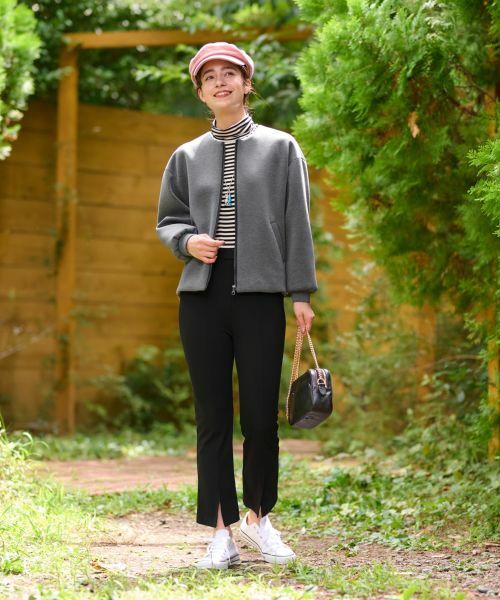 CARA O CRUZ / キャラ・オ・クルス その他パンツ | 洗える前裾スリットパンツ【CoC by CARA O CRUZ】 | 詳細8