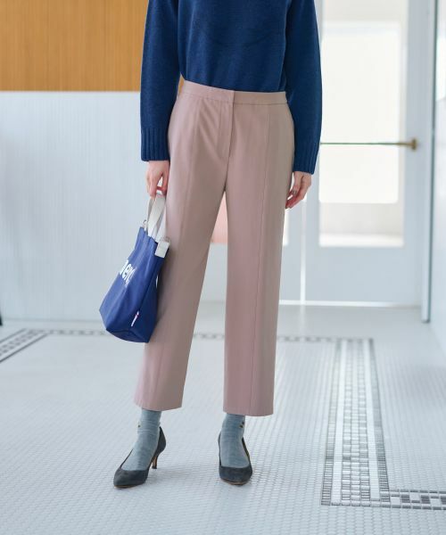 CARA O CRUZ / キャラ・オ・クルス その他パンツ | 【あったか】洗える 裏起毛後ろウエスト伸縮クロップドパンツ【CoC by CARA O CRUZ】 | 詳細10