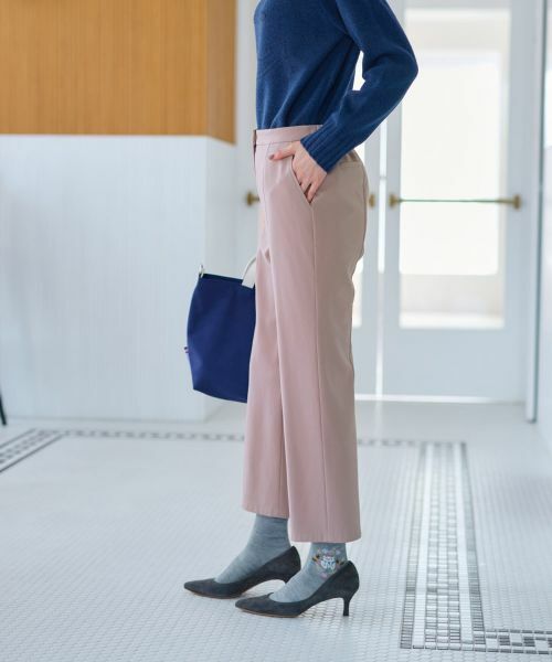 CARA O CRUZ / キャラ・オ・クルス その他パンツ | 【あったか】洗える 裏起毛後ろウエスト伸縮クロップドパンツ【CoC by CARA O CRUZ】 | 詳細11