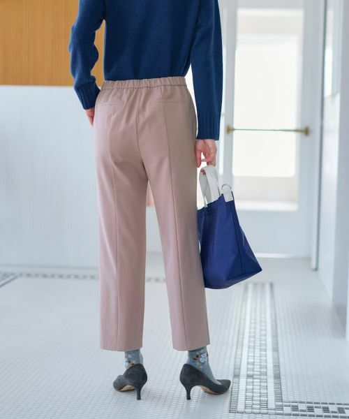 CARA O CRUZ / キャラ・オ・クルス その他パンツ | 【あったか】洗える 裏起毛後ろウエスト伸縮クロップドパンツ【CoC by CARA O CRUZ】 | 詳細13