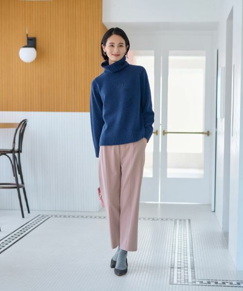 CARA O CRUZ / キャラ・オ・クルス その他パンツ | 【あったか】洗える 裏起毛後ろウエスト伸縮クロップドパンツ【CoC by CARA O CRUZ】 | 詳細17