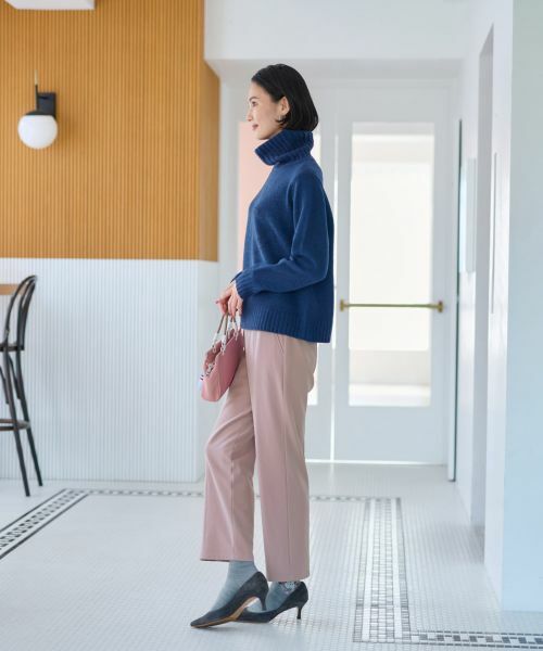 CARA O CRUZ / キャラ・オ・クルス その他パンツ | 【あったか】洗える 裏起毛後ろウエスト伸縮クロップドパンツ【CoC by CARA O CRUZ】 | 詳細18