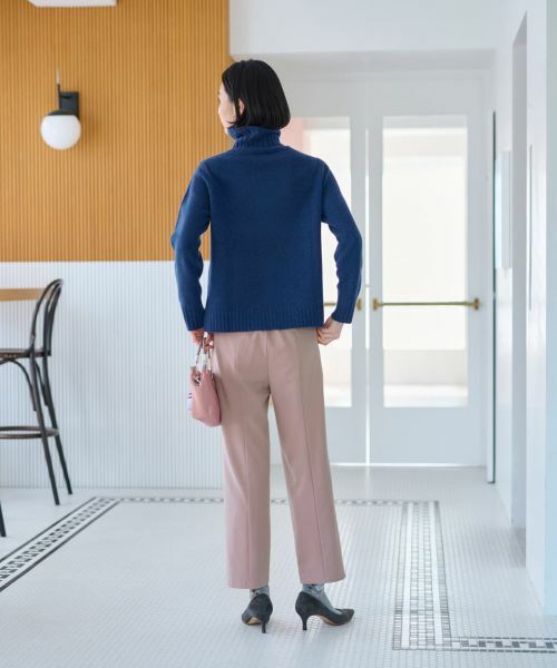 CARA O CRUZ / キャラ・オ・クルス その他パンツ | 【あったか】洗える 裏起毛後ろウエスト伸縮クロップドパンツ【CoC by CARA O CRUZ】 | 詳細19